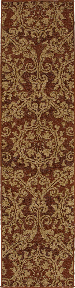 Oriental Weavers Parker 5840B Rust/Beige Area Rug Runner