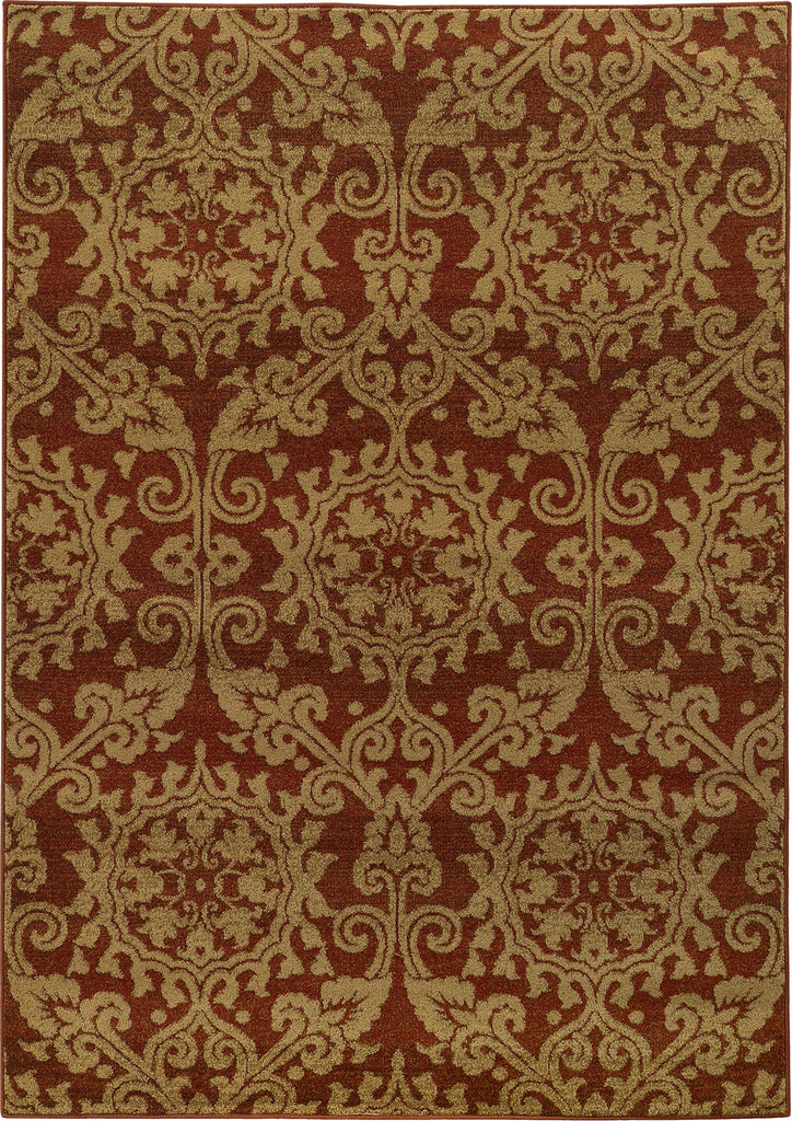 Oriental Weavers Parker 5840B Rust/Beige Area Rug main image