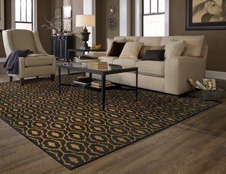 Oriental Weavers Parker 5845B Black/Beige Area Rug RoomScene Feature