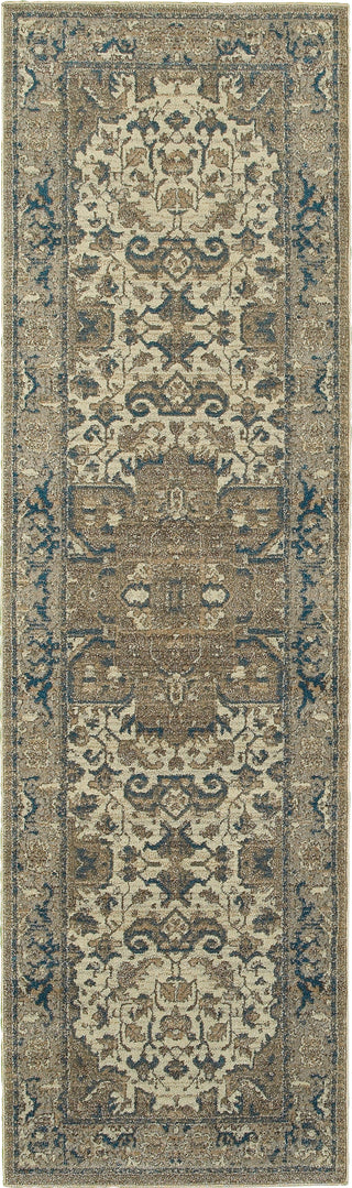 Oriental Weavers Pasha 5991D Ivory/Grey Area Rug Runner Image