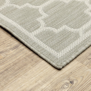 Oriental Weavers Portofino 1636H Grey/Ivory Area Rug Corner Image