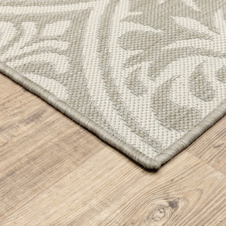 Oriental Weavers Portofino 1831H Grey/Ivory Area Rug Corner Image
