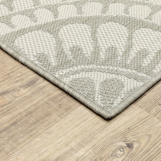 Oriental Weavers Portofino 1832H Grey/Ivory Area Rug Corner Image