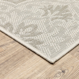 Oriental Weavers Portofino 2805W Ivory/Grey Area Rug Corner Image