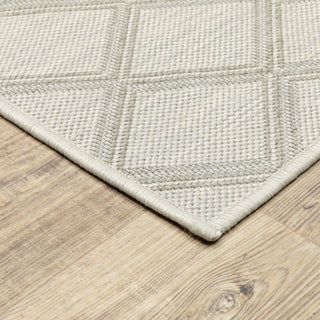 Oriental Weavers Portofino 5098W Ivory/Grey Area Rug Corner Image