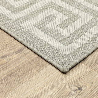 Oriental Weavers Portofino 6560D Grey/Ivory Area Rug Corner Image