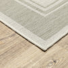 Oriental Weavers Portofino 6765W Ivory/Grey Area Rug Corner Image