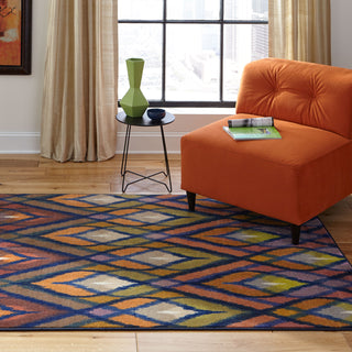 Pantone Universe Prismatic 51557 Navy/Multi Area Rug Roomshot