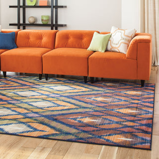 Pantone Universe Prismatic 51557 Navy/Multi Area Rug Roomshot