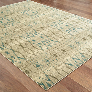 Oriental Weavers Raleigh 1807H Ivory/Blue Area Rug Alternat On Wood