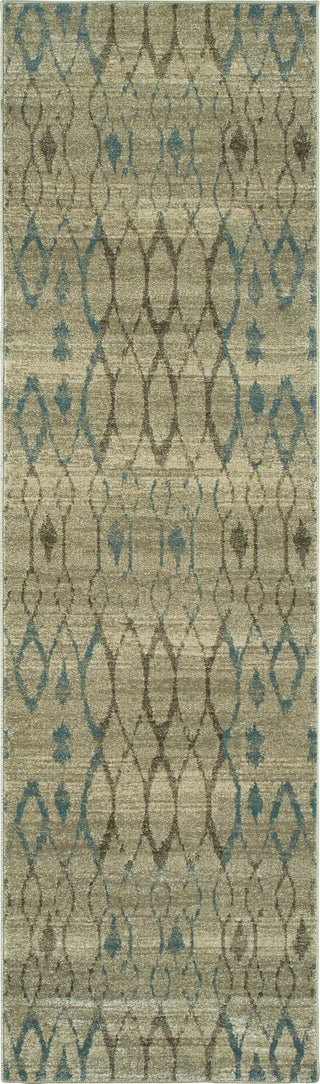 Oriental Weavers Raleigh 1807H Ivory/Blue Area Rug Runner