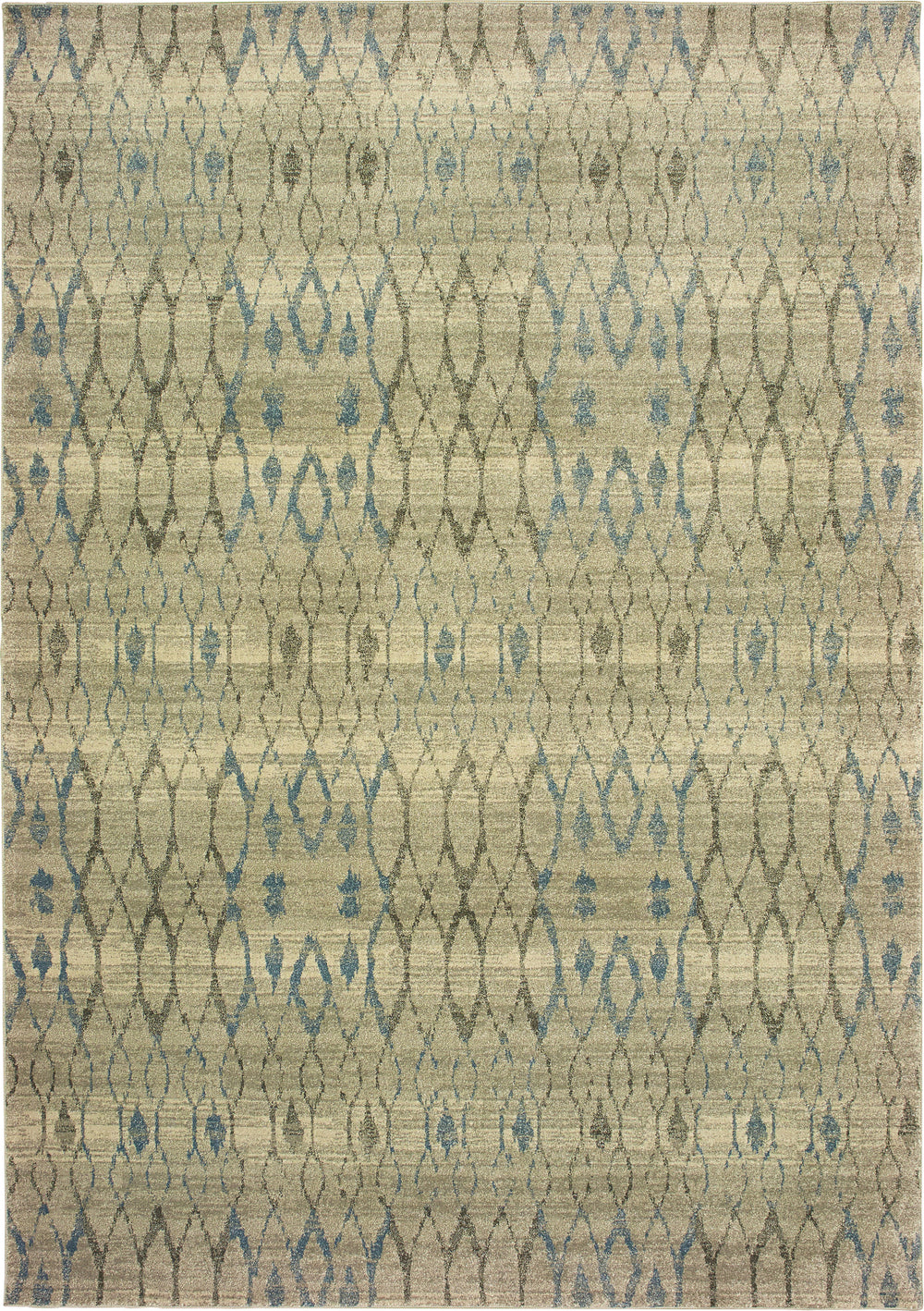 Oriental Weavers Raleigh 1807H Ivory/Blue Area Rug main image Featured