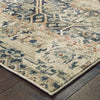 Oriental Weavers Raleigh 4925L Blue Ivory Area Rug Corner Image