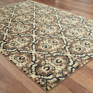 Oriental Weavers Raleigh 4927K Brown/Navy Area Rug On Wood