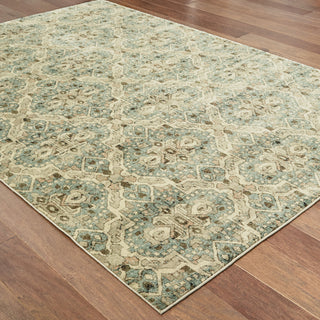 Oriental Weavers Raleigh 4927L Ivory/Blue Area Rug On Wood