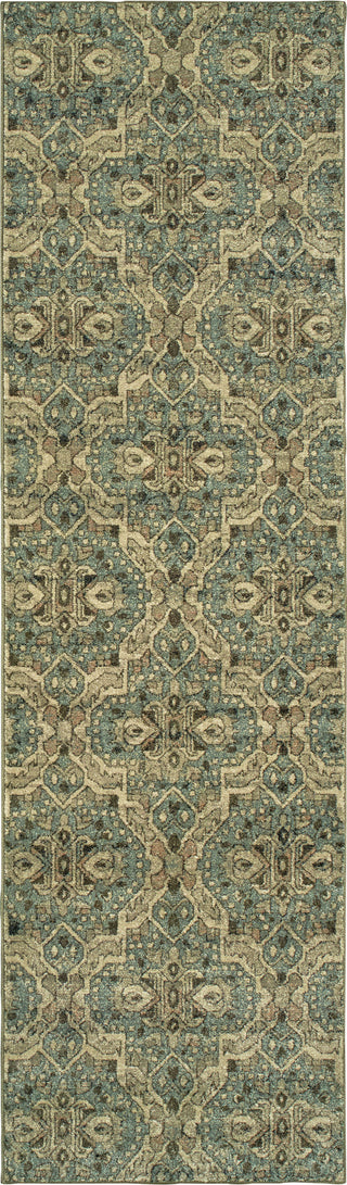 Oriental Weavers Raleigh 4927L Ivory/Blue Area Rug 2'3'' X 7'6'' Runner