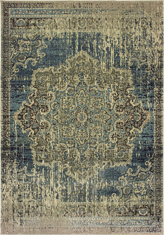 Oriental Weavers Raleigh 6649H Blue/Ivory Area Rug main image