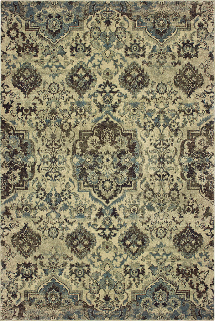 Oriental Weavers Raleigh 8027J Ivory/Grey Area Rug main image featured
