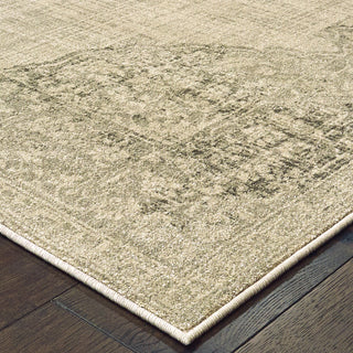 Oriental Weavers Raleigh 099D5 Ivory Grey Area Rug Corner Image