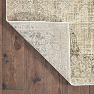 Oriental Weavers Raleigh 099D5 Ivory Grey Area Rug Backing Image