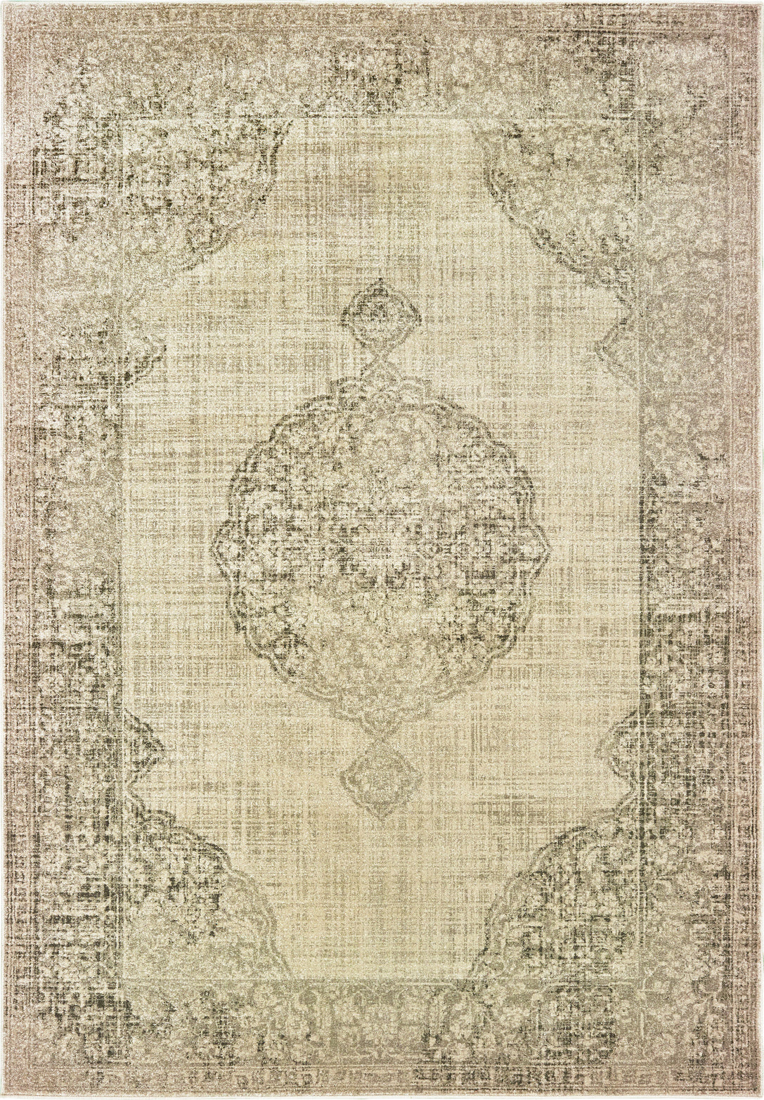 Oriental Weavers Raleigh 099D5 Ivory Grey Area Rug main image Featured