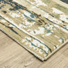 Oriental Weavers Reed RE02A Beige/Blue Area Rug Corner Image