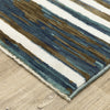 Oriental Weavers Reed RE05A Ivory/Blue Area Rug Corner Image