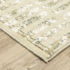 Oriental Weavers Reed RE12W Ivory/Blue Area Rug Corner Image