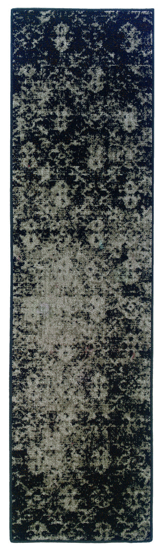 Oriental Weavers Revival 216E2 Grey/Black Area Rug 1'10 X  7' 6