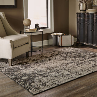 Oriental Weavers Revival 216E2 Grey/Black Area Rug Roomshot Feature