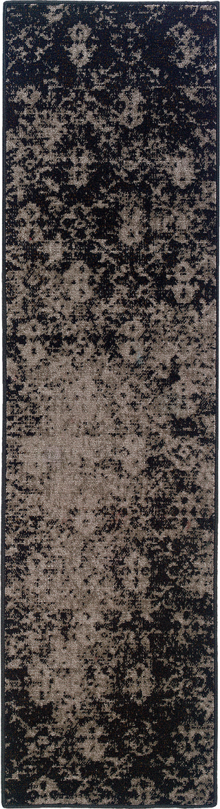 Oriental Weavers Revival 216E2 Grey/Black Area Rug Runner