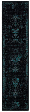 Oriental Weavers Revival 3689G Black/Teal Area Rug 1'10 X  7' 6