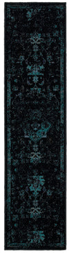 Oriental Weavers Revival 3689G Black/Teal Area Rug 1'10 X 7' 6 Runner