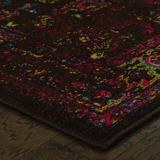 Oriental Weavers Revival 3689I Brown/Multi Area Rug Corner