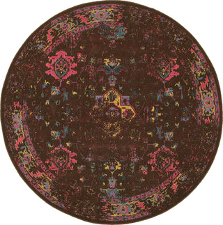 Oriental Weavers Revival 3689I Brown/Multi Area Rug Round Image