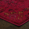 Oriental Weavers Revival 3692H Pink/Charcoal Area Rug Corner
