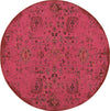 Oriental Weavers Revival 3692H Pink/Charcoal Area Rug Round Image