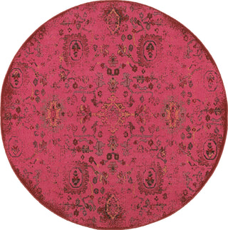 Oriental Weavers Revival 3692H Pink/Charcoal Area Rug Round Image