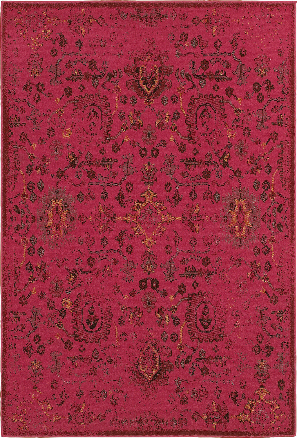 Oriental Weavers Revival 3692H Pink/Charcoal Area Rug main image