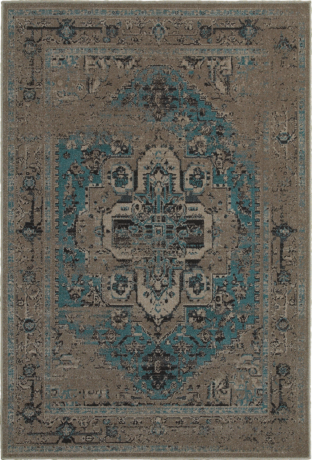 Oriental Weavers Revival 4694E Grey/Blue Area Rug main image
