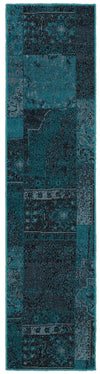 Oriental Weavers Revival 501G2 Teal/Grey Area Rug 1'10 X  7' 6