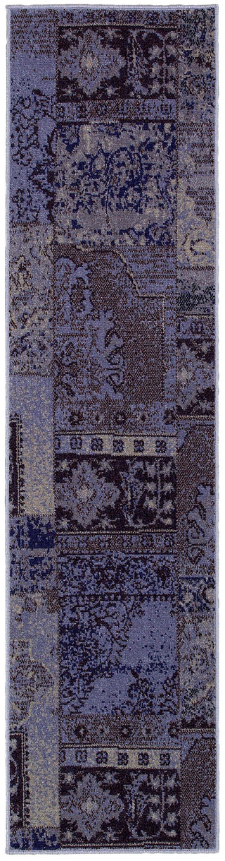 Oriental Weavers Revival 501L2 Purple/Grey Area Rug 1'10 X  7' 6