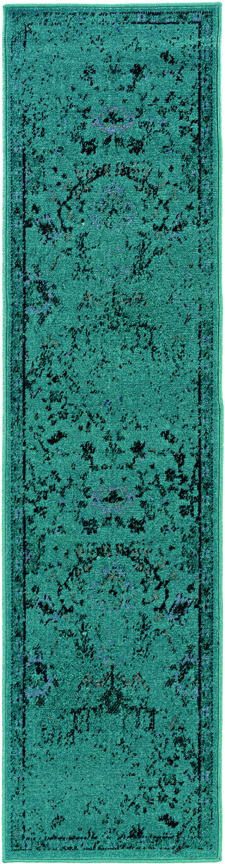 Oriental Weavers Revival 550H2 Teal/Grey Area Rug