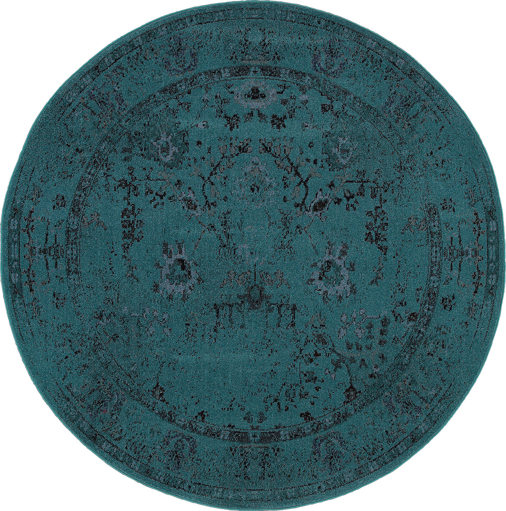 Oriental Weavers Revival 550H2 Teal/Grey Area Rug Incredible Rugs and