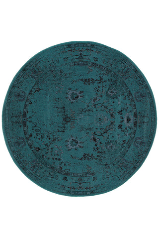 Oriental Weavers Revival 550H2 Teal/Grey Area Rug 7' 8 X  7' 8