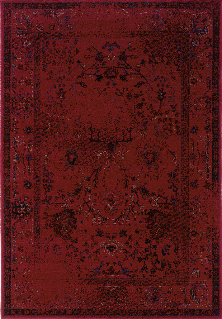 Oriental Weavers Revival 550R2 Red/Grey Area Rug main image