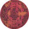 Oriental Weavers Revival 6314B Pink/Yellow Area Rug Round Image