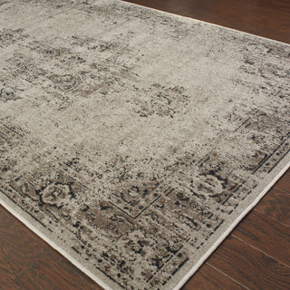 Oriental Weavers Revival 6330A Grey/Charcoal Area Rug Closeup