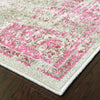 Oriental Weavers Revival 6330F Grey/Pink Area Rug Corner
