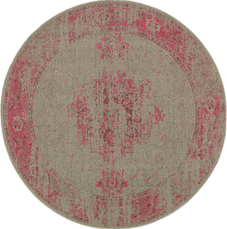 Oriental Weavers Revival 6330F Grey/Pink Area Rug Round Image